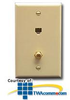 ICC Wall Plate - 6P4C and CATV - IC630E4G - TelephoneStuff.com