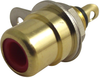 Rca (Phono) Audio / Video Connector, Socket, 4 Mm, 2, Red, Metal Body, Gold Plated Contacts Rohs Compliant Lumberg - 96K7170 - Newark, An Avnet Company