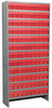 Akro-Mils 6500 lb Adjustable Gray Powder Coated Steel 22 ga Enclosed Adjustable Fixed Shelving System - 108 Bins - 6500 lb Total Capacity - ASC1279142 RED -- ASC1279142 RED - Image