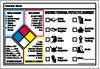 Brady B-946 Black / Blue / Red / Yellow on White Rectangle Vinyl Right-To-Know / Compliance Label - 7 in Width - 5 in Height - Printed Text = FIRE HAZARD / HEALTH HAZARD / INSTABILITY HAZARD / SPECIFI - 754476-53076 - R. S. Hughes Company, Inc.