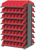 Akro-Mils 1800 lb Red Gray Powder Coated Steel 16 ga Double Sided Fixed Rack - 36 3/4 in Overall Length - 16 Bins - Bins Included - APRD18318 RED - APRD18318 RED - R. S. Hughes Company, Inc.