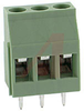 Terminal Block; 24 A; 250 V; 5 mm; 24 to 12 AWG; 3; Screw; Solder; 4 kV; PA - 70054395 - Allied Electronics, Inc.