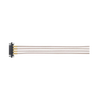 4 Pos. Female Receptacle SIL RG178 Straight Cable Assembly, 150mm, single-end, Slotted Jackscrews - M80-FC105-04-0150L - Harwin Plc