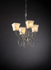 FAL-8910-40-NCKL Mid. Chandeliers-Glass Up - 494996 - Capital Lighting, Inc.
