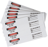 Brady B-7569 Black / Red on White Vinyl Lockout / Tagout Label - 5 in Width - 3/4 in Height - 121448 - 754473-70790 - R. S. Hughes Company, Inc.