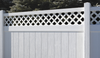 Privacy Vinyl Fence - Chesterfield with CertaGrain® Texture and Lattice Accent - CertainTeed Corporation
