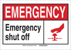 Brady B-946 Vinyl Rectangle Fire Safety Sign - 14 in Width x 10 in Height - Pressure Sensitive Adhesive - 119849 - 754473-69522 - R. S. Hughes Company, Inc.
