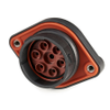 Amphenol Sine Systems AHDP02-24-07PN-SRA DuraMate AHDP Series, 7-Way Panel Mount Receptacle, Pin -- 39180 - Image