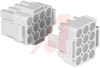 Connector, Soft Shell; Universal MATE-N-LOK II; 12; Plug; Nylon; White; 31 A - 70087359 - Allied Electronics, Inc.