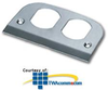Hubbell Duplex Faceplate for Metal Lo-Con Pedestal Fitting - HPWSS309D - TelephoneStuff.com