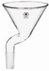 7238-06 - ACE GLASS Funnel, powder, offset for multi-neck flasks, 75 mm dia, 24/40 joint -- GO-34732-00