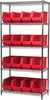 Shelving, Wire Shelving Kit, 18x36x74, 18 Bins - AWS183630265R - Akro-Mils, Inc.