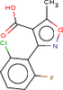 3-(2-Chloro-6-fluorophenyl)-5-methylisoxazole-4-carboxylic.. -- 4H21-7-X0 - Image