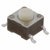 Switch Tactile OFF (ON) SPST Round Button Gull Wing 0.05A 24VDC 2.6N SMD T/R -- 791-1571563-4 - Image