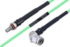 Temperature Conditioned SMA Female Bulkhead to TNC Male Right Angle Low Loss Cable 200 cm Length Using PE-P160LL Coax - PE3M0193-200CM - Pasternack