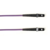 1-m, MTRJ - MTRJ, 50-Micron, Multimode, Plenum, Violet Fiber Optic Cable -- FOCMP50-001M-MTMT-VT - Image