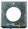 Hubbell 4" Square Raised Box Cover - HBL50SC - TelephoneStuff.com