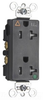 Duplex/Single Receptacle - TRIG26362-HGBK - Hubbell Wiring Device-Kellems
