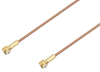Snap-On MMBX Plug Right Angle to Snap-On MMBX Plug Right Angle Cable 24 Inch Length Using RG178 Coax - PE3C3987-24 - Pasternack