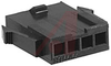 Connector, Soft Shell; Nylon; Plug; Black; 4; Single; 0.118 in.; UL 94V-0 - 70082750 - Allied Electronics, Inc.