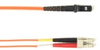 1-m, LC-MTRJ, 50-Micron, Multimode, Plenum, Orange Fiber Optic Cable -- FOCMP50-001M-LCMT-OR - Image