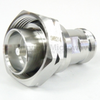 Low PIM 7/16 DIN Male (Plug) to 4.1/9.5 Mini DIN Female (Jack) Adapter, Tri-Metal Plated Brass Body, 1.25 VSWR - SM8214 - Fairview Microwave Inc.