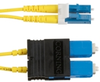 Single-Mode, 9-Micron Duplex Fiber Optic Cable, LC-SC, PVC, 1-m (3.2-ft.) - EFN094-001M - Visual Sound, Inc.