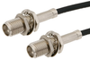 SMA Female Bulkhead to SMA Female Bulkhead Cable 60 Inch Length Using RG174 Coax - PE33382-60 - Pasternack