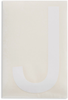 Brady Toughstripe B-514 White Indoor Polyester Letter Label - 6 in Width - 8 in Height - 8 in Character Height - Printed Msg = J - 121746 - 754473-70965 - R. S. Hughes Company, Inc.