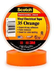 3M Scotch 35 Orange Insulating Tape - 3/4 in Width x 66 ft Length - 7 mil Thick - Electrically Insulating - 10869 - 054007-10869 - R. S. Hughes Company, Inc.