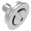 Flush Screw Assembly, 4-40 Thread, Slotted Recess, Stainless Steel, Passivated - F5-60-402-20 - Southco