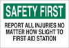 Brady B-302 Polyester Rectangle White First Aid Sign - 14 in Width x 10 in Height - Laminated - 85334 - 754476-85334 - R. S. Hughes Company, Inc.