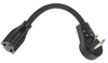 6 Extension Cord With Flat Rotating Plug Black; Connector To Connector Stellar Labs -- 26Y8640