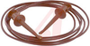 Minigrabber Test Clip Patch Cord, 60 Inch, Red - 70197754 - Allied Electronics, Inc.