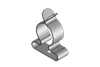 EMC Shield Clamps, Single- for Direct Mounting via Rivets - 36206 - icotek Corp