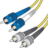 Corning 9/125 Single-mode ST-FC Duplex Fiber Cable - Plenum-Rated -- 825-268-LLL - Image