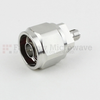 Low PIM N Male (plug) to SMA Female (Jack) Adapter, Tri-Metal Plated Brass Body, 1.2 VSWR - SM4269 - Fairview Microwave Inc.