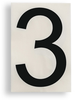 ToughStripe Die-Cut Black Letter 3 - 121865 - Brady Corporation
