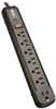 Protect It! 7-Outlet Surge Protector, 6 Right-Angle Outlets, 4 ft. Cord, 1080 Joules, Diagnostic LED, Black Housing - TLP74RB - Tripp Lite by Eaton