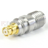 SMA Female (Jack) to SMP Female (Jack) Adapter, Passivated Stainless Steel Body, 1.25 VSWR -- SM8803 - Image