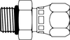 O-Ring to JIC Swivel -- FG6402-04-04 - Image