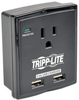 Protect It! 1-Outlet Surge Protector, Direct Plug-In, 1080 Joules, 2.4A USB Charger -- SK10USB - Image