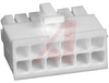 Connector, Soft Shell; 12; 600 VAC; Plug; Double-Row; Nylon; Plug; White - 70087486 - Allied Electronics, Inc.