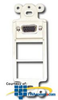 Siemon 4-Port MAX Mounting Frame with HD15 Female-Female.. - MX-D4F-15-02 - TelephoneStuff.com