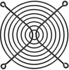 120mm Wire Form Fan Guard, Black E.D. Finish - 08129-02 - Qualtek Electronics Corp.