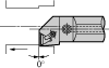 Triangle Positive Rake 0° Lead -- Style F for Carbide Inserts