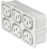 4751 White Strip Block For Snap-In Mounting, Front Side,1.5 Mm, Quickconnect Terminal 6.3 X 0.8 Mm With 6 Iec Appliance Outlets F Rohs Compliant Schurter - 99AC1244 - Newark, An Avnet Company