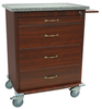 Wood Vinyl 540 Capacity Punch Card Medication Cart, Sta.. - WV540PC-CM - Harloff Company, Inc. (The)