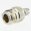 SMA Male (Plug) to N Female (Jack) Adapter, Passivated Stainless Steel Body, 1.2 VSWR - SM4205 - Fairview Microwave Inc.