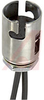 Lamp Holder; Candelabra Bayonet; 75 W; Zinc Plated Steel; #18 AWG; Solder Lug - 70214054 - Allied Electronics, Inc.